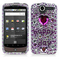 100% Brand New Hapyy Day Crystal Bling Hard Plastic Case For HTC Nexus One