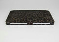 iPad Case Leopard Series Ultra-thin leather - claret-red