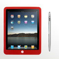 iPad tablet Silicone Case - Red