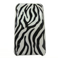 zebra iphone 3G case smooth cover - black