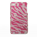 zebra iphone 4G case crystal bling cover - EB007