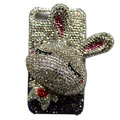 Rabbit bling Crystal case for iphone 4G