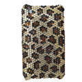 Classic Leopard crystal case for iphone 3g/3gs - brown