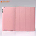 Miraculous magnetic wake smart cover for iPad 2 / The New iPad - PU pink