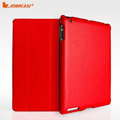 Miraculous magnetic wake smart cover for iPad 2 / The New iPad - PU red