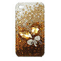 Brand New Bowknot S-warovski bling crystal case for iphone 4G - yellow
