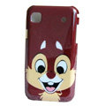 Squirrel Cartoon Plastic Hard Case Cover For Samsung i9000 - Brown