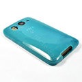Silicone Case For HTC DESIRE HD A9191 G10 - blue