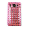 Bling crystal case for HTC Desire HD A9191 G10 - pink