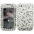 Bling crystal case for BlackBerry 8520 - white