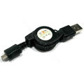 USB retractable cable for Sony Ericsson Neo MT15i ARC LT15i X12