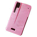 Ultra-thin mesh case for Motorola XT701 - pink