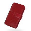 Springhk leather case for Motorola ME722 - red