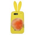 Rabbit Ears Silicone Case For Motorola ME525 - yellow