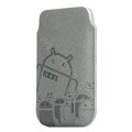 Mofi android army version leather case for Motorola XT702 - gray