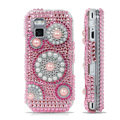 Pink pearl bling crystal case for Nokia N97 mini