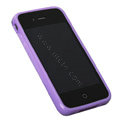 TPU material silicone cases covers for iPhone 4G - purple