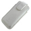Holster leather case for Blackberry Bold Touch 9930 - white