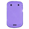 scrub silicone cases covers for Blackberry Bold Touch 9900 - purple