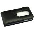 100% Genuine leather Cases Cover For HTC EVO 3D - Black