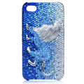 Lion Bling S-warovski crystal cases covers for iPhone 4G