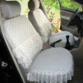 Auto Car Front Rear Seat Covers - Light yellow