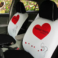 Human Touch Car Seat Covers Custom seat covers - White
