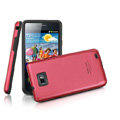 IMAK Slim Metal Silicone Cases Covers for Samsung i9100 GALAXY SII S2 - Red