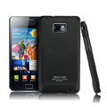 IMAK Ultra-thin Scrub color cases covers for Samsung i9100 GALAXY SII S2 - Black