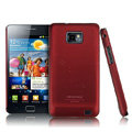 IMAK Ultra-thin Scrub color cases covers for Samsung i9100 GALAXY SII S2 - Red