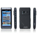 IMAK Slim Scrub Silicone hard cases Covers for Nokia N8 - Black