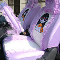 Universal Car Seat Covers Bud silk Lace - Purple EB001