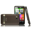 IMAK Slim Scrub Silicone hard cases Covers for HTC Thunderbolt 4G Incredible HD - Brown