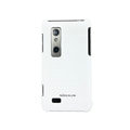 NILLKIN Matte Skin Silicone Cases Covers for LG Optimus 3D P920 - White(+Screen Protector)