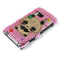Bling Panda Crystals Hard Cases Covers For Nokia N8 - Pink