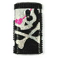 Bling Skull Crystals Hard Cases Covers For Sony Ericsson X10i - Black