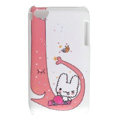 Cartoon cat Silicone Cases covers for iPhone 5G - Red