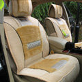 Winter Fleece Auto Seat Covers Warm Plush pads Car Seat Cushion - Beige