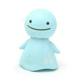 Cute Shake head doll Solar Smiling angel shook his head doll Car decoration - Blue