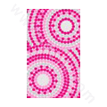 Circle bling crystal cases covers for your mobile phone model - Pink