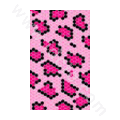 Leopard bling crystal cases covers for your mobile phone model - Rose