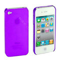 Transparency shell Hard Back Cases Covers for iPhone 4G - Purple