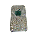 Bling covers Apple diamond crystal cases for iPhone 4G - White