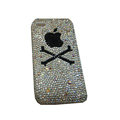 Bling covers Black Apple diamond crystal cases for iPhone 3G - White