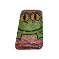 Bling covers Frog diamond crystal cases for iPhone 4G - Rose