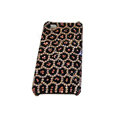 Bling covers Leopard Grain diamond crystal cases for iPhone 4G - Pink