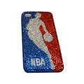 Bling covers NBA diamond crystal cases for iPhone 3G - White