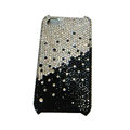 Bling covers Point diamond crystal cases for iPhone 4G - White