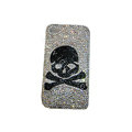 Bling covers Skull diamond crystal cases for iPhone 4G - Black