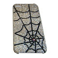 Bling covers Spider Network diamond crystal cases for iPhone 4G - Black